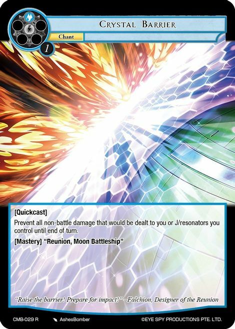 Crystal Barrier Card Front