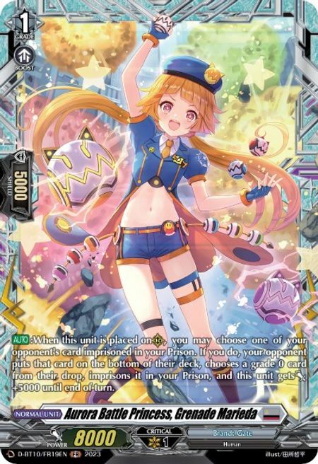 Aurora Battle Princess, Grenade Marieda Card Front