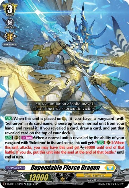 Dependable Pierce Dragon Card Front