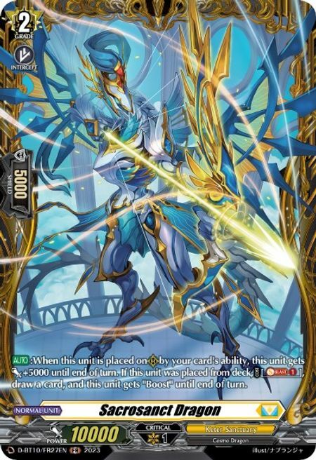 Sacrosanct Dragon Card Front