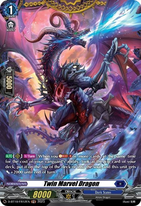Twin Marvel Dragon Card Front