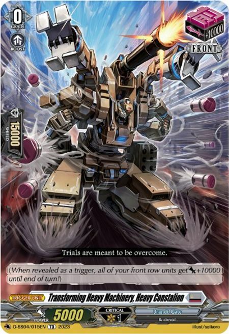 Transforming Heavy Machinery, Heavy Constalion Card Front