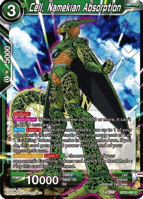 Cell, Namekian Absorption Frente