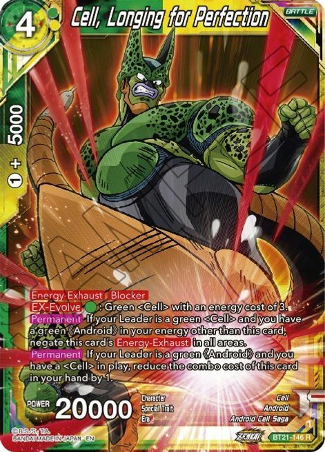 Cell, Longing for Perfection Card Front