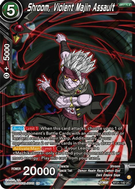 Shroom, Violent Majin Assault Card Front