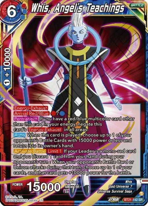 Whis, Angel's Teachings Card Front