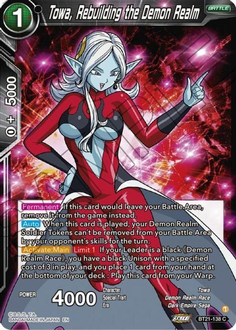 Towa, Rebuilding the Demon Realm Frente