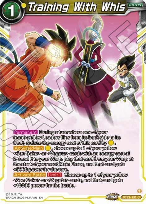 Training With Whis Card Front