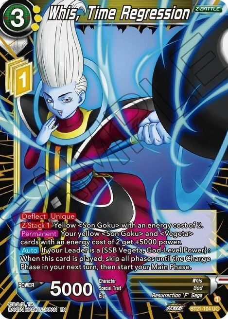 Whis, Time Regression Card Front