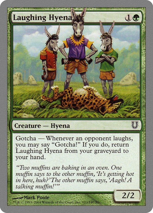 Laughing Hyena Card Front