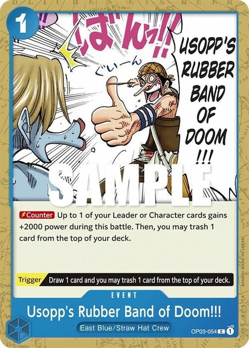 Usopp's Rubber Band of Doom!!! Card Front