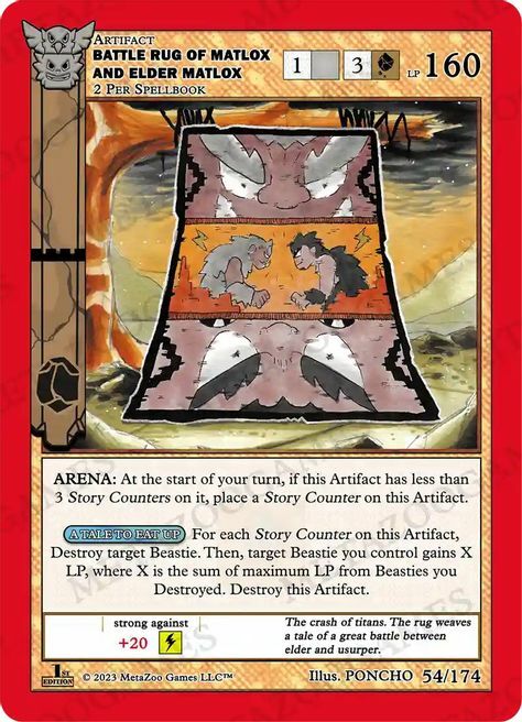 Battle Rug of Matlox and Elder Matlox Card Front