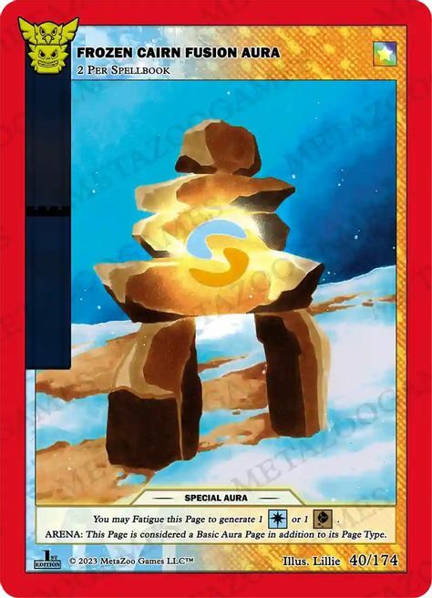 Frozen Cairn Fusion Aura Card Front