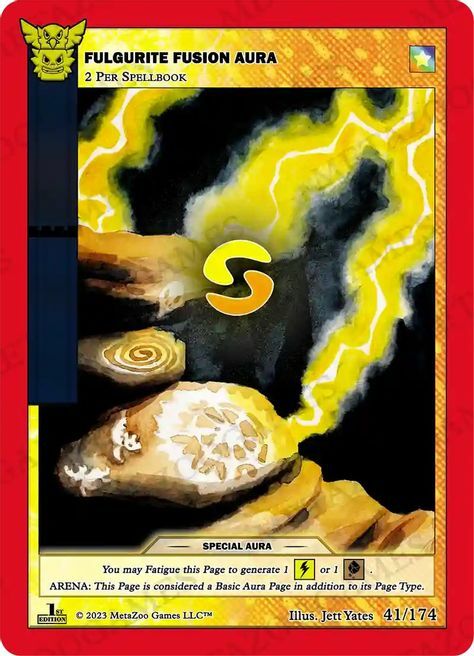 Fulgurite Fusion Aura Card Front