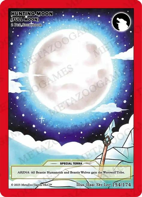 Hunting Moon (Full Moon) Card Front