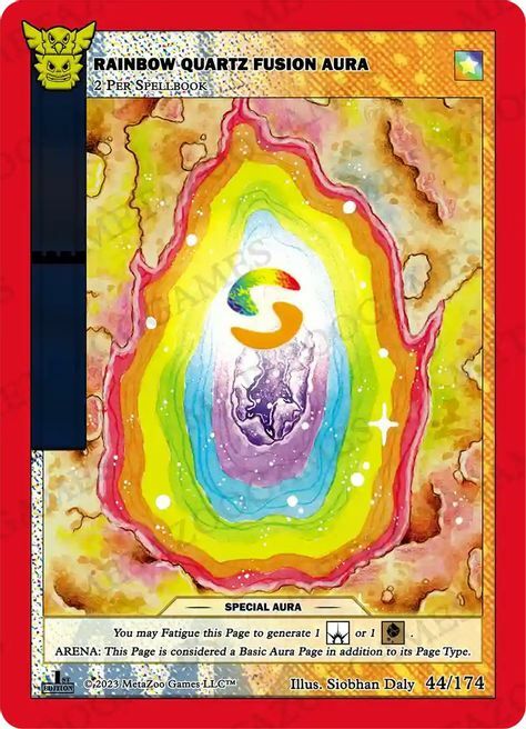 Rainbow Quartz Fusion Aura Card Front