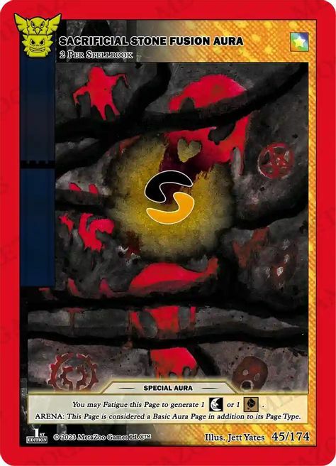 Sacrificial Stone Fusion Aura Card Front