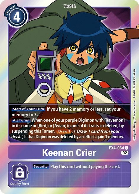 Keenan Crier Card Front