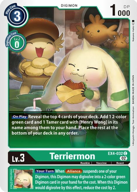 Terriermon Card Front