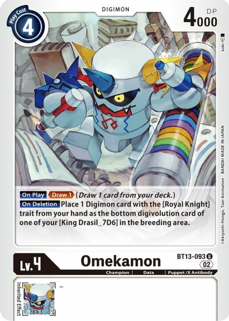 Omekamon Card Front