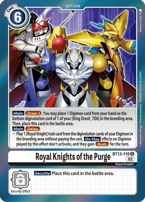 Royal Knights of the Purge Card Front