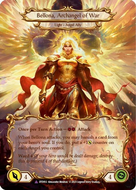 Figment of War // Bellona, Archangel of War Card Front
