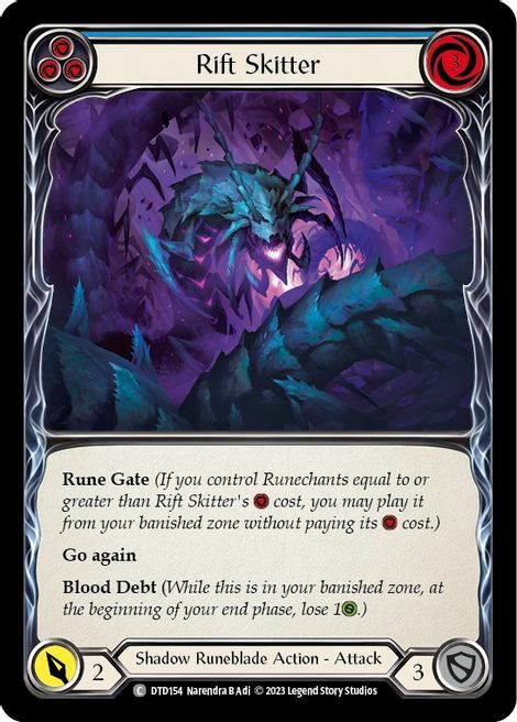 Rift Skitter - Blue Card Front