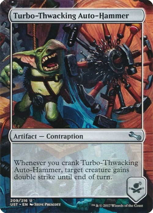 Turbo-Thwacking Auto-Hammer Card Front