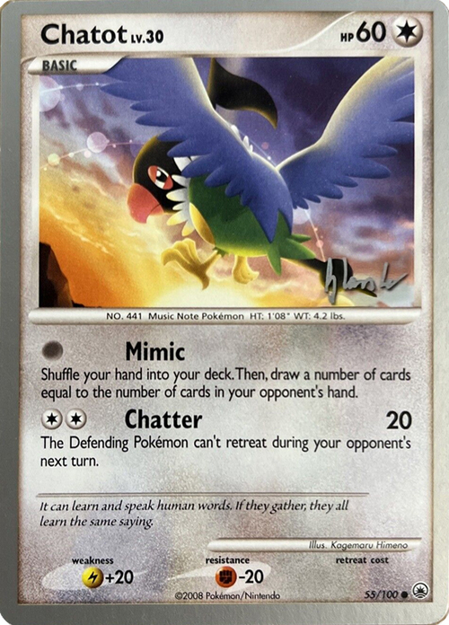 Chatot Card Front
