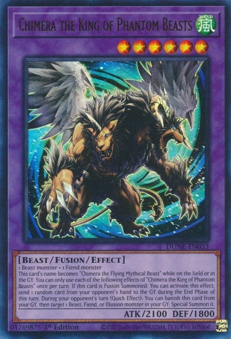 Chimera, Re delle Bestie Fantasma Card Front