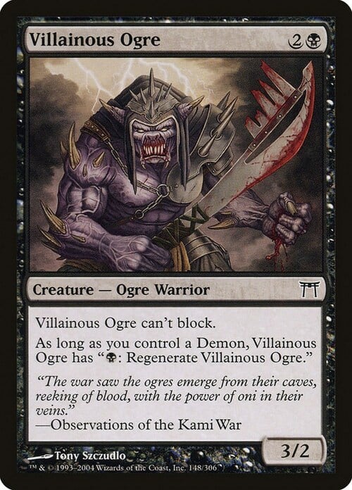 Villainous Ogre Card Front