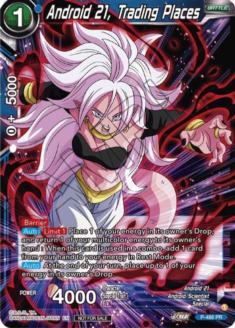 Android 21, Trading Places Card Front