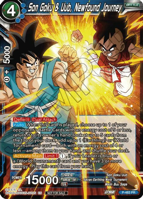 Son Goku & Uub, Newfound Journey Frente