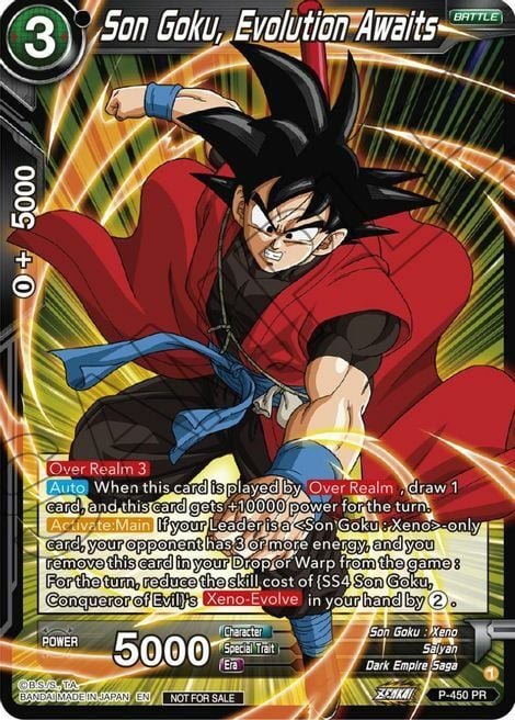 Son Goku, Evolution Awaits Card Front