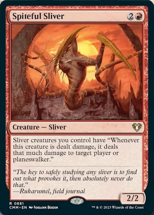 Spiteful Sliver Card Front