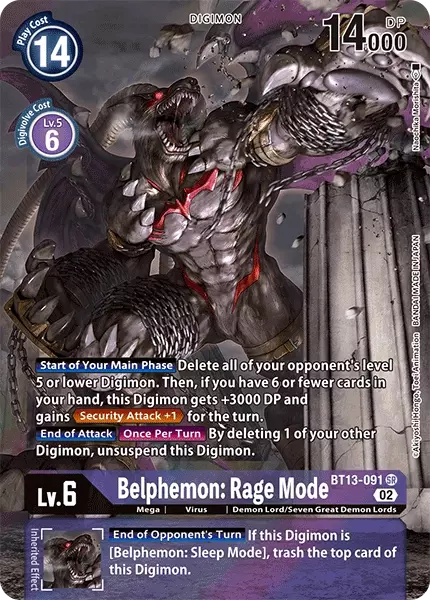 Belphemon: Rage Mode Frente