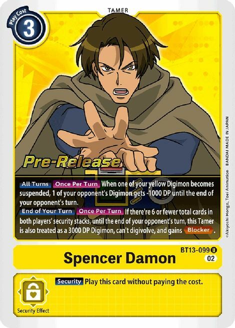 Spencer Damon Card Front