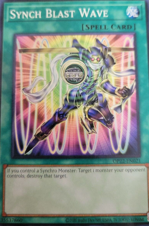 Synchro Blast Wave Card Front