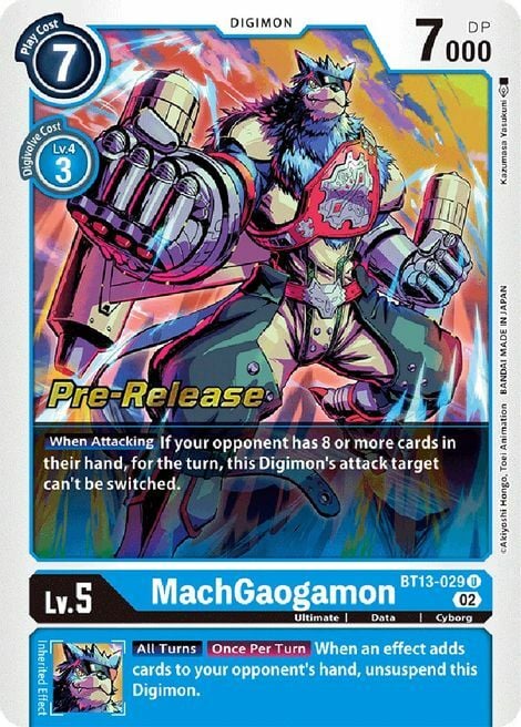 MachGaogamon Card Front