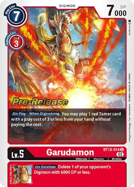 Garudamon Card Front