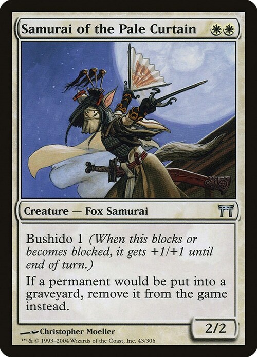 Samurai della Pallida Barriera Card Front
