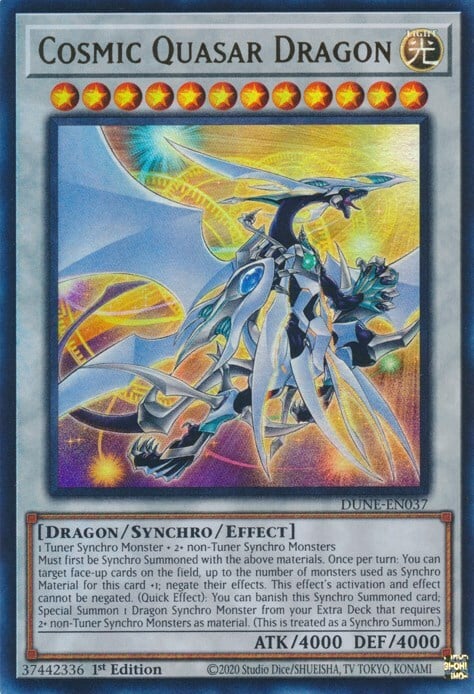 Cosmic Quasar Dragon Card Front