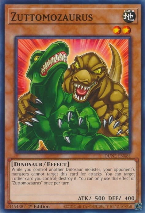 Zuttomozaurus Card Front