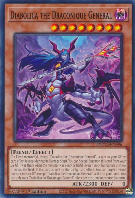 Diabolica the Draconique General Card Front