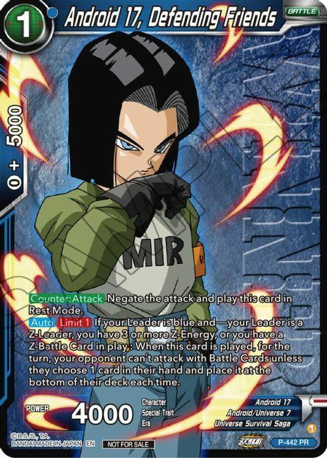 Android 17, Defending Friends Frente