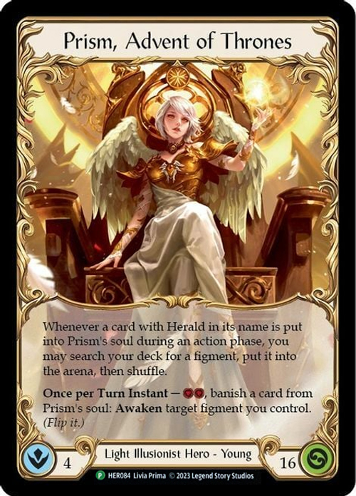 Prism, Advent of Thrones Hero Card Promos | Flesh and Blood