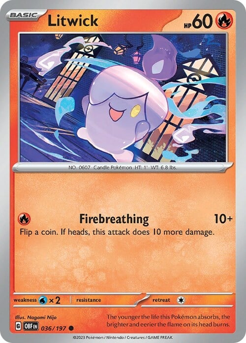 Litwick Obsidian Flames | Pokémon | CardTrader