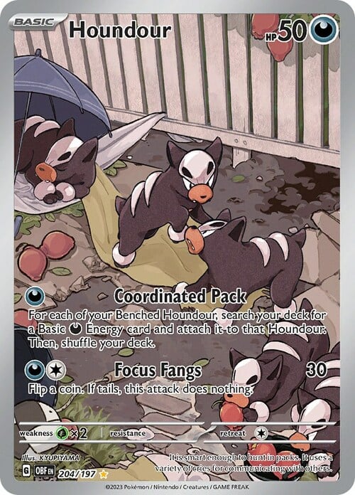 Houndour Card Front