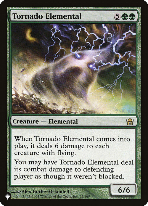 Elementale dei Tornado Card Front
