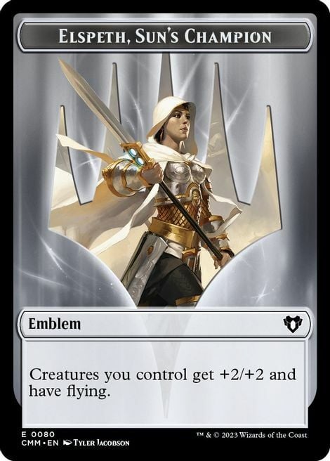 Elspeth, Sun's Champion Emblem // Copy Frente